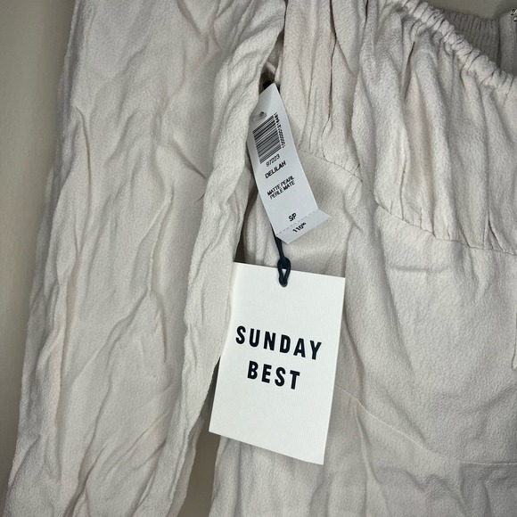 NWT Aritzia Sunday Best Delilah Longsleeve White Dress - Picture 3 of 9